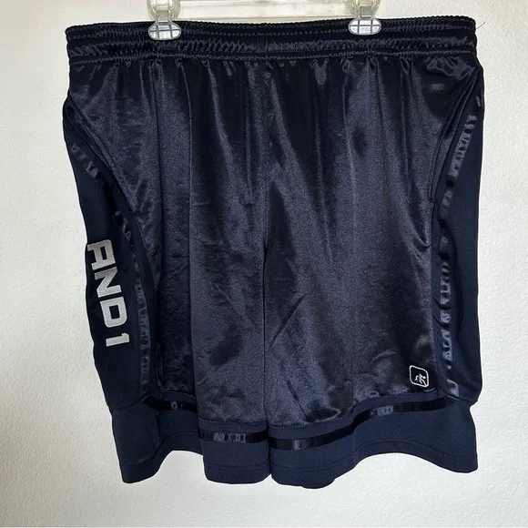 Men's And1 Blue, Orange and Dark Blue Bundle Athletic basketball Shorts - Picture 2 of 16